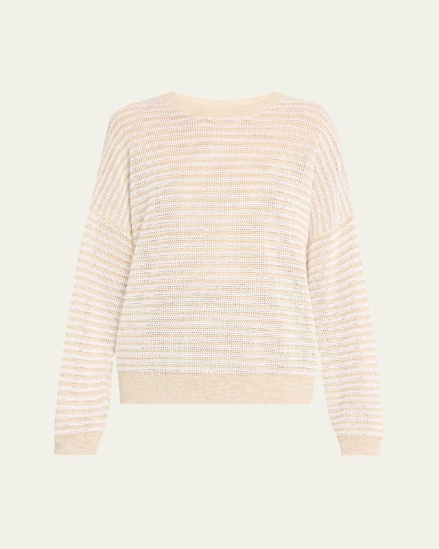 Lurex Summer Stripe Linen Sweater